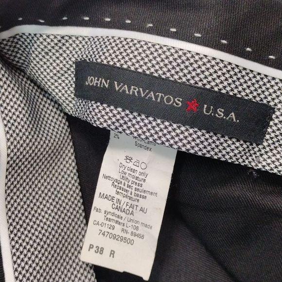 John Varvatos Wool Dark Gray Slacks - Picture 10 of 12